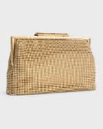 Image 4 of 6: Whiting & Davis Crystal Clasp Clutch Bag