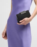 Image 3 of 6: Whiting & Davis Crystal Clasp Clutch Bag