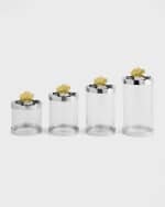 Image 5 of 5: Michael Aram Gold Orchid Medium Canister