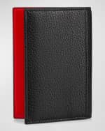 Image 5 of 6: Christian Louboutin Men's Empire Two-Tone Leather Wallet