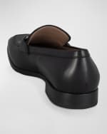 Image 3 of 4: Ferragamo Men's Front 4 Leather Drivers