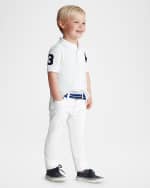 Image 3 of 3: Ralph Lauren Childrenswear Boy's Big Pony Pique Knit Polo, Size 2-7