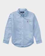 Image 1 of 2: Ralph Lauren Childrenswear Boy's Oxford Sport Shirt, Size 4-7