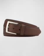 Image 1 of 4: Shinola Men's Bedrock Leather Belt