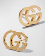 Image 4 of 4: Gucci 18K Gold Running G Stud Earrings