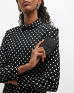 Image 2 of 4: Saint Laurent YSL Monogram Card Case in Grained Leather