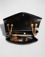 Image 4 of 6: Saint Laurent Loulou Medium YSL Shoulder Bag in Quilted Leather