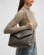 Image 2 of 7: Saint Laurent Loulou Medium YSL Chain Shoulder Bag