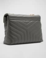 Image 4 of 7: Saint Laurent Loulou Medium YSL Chain Shoulder Bag