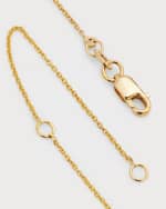 Image 3 of 5: Roberto Coin 18k Emerald-Cut Diamond Solitaire Necklace