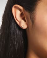 Image 2 of 5: Roberto Coin 18k White Gold Diamond Stud Earrings