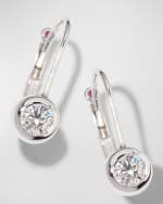 Image 4 of 5: Roberto Coin 18k Diamond Bezel-Drop Earrings