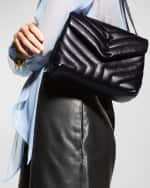 Image 2 of 6: Saint Laurent Loulou Small YSL Shoulder Bag in Quilted Leather