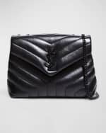 Image 1 of 6: Saint Laurent Loulou Small YSL Shoulder Bag in Quilted Leather
