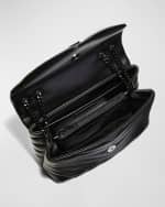 Image 6 of 6: Saint Laurent Loulou Small YSL Shoulder Bag in Quilted Leather
