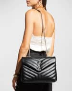 Image 2 of 6: Saint Laurent Loulou Medium YSL Shoulder Bag in Quilted Leather