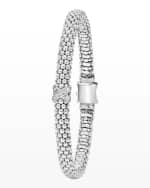 Image 2 of 4: LAGOS Embrace Silver Diamond X Bracelet, 6 mm