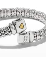Image 3 of 5: LAGOS Silver Caviar Bracelet with 18k Gold, 9mm