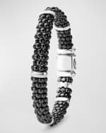 Image 4 of 5: LAGOS 9mm Black Caviar Ceramic Rope Bracelet