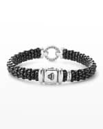 Image 3 of 3: LAGOS Black Caviar Ceramic Bracelet with Diamond Circle