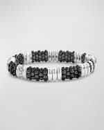 Image 3 of 4: LAGOS Black Caviar Diamond 3-Link Bracelet