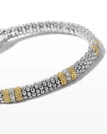 Image 4 of 5: LAGOS 6mm Diamond Lux Three-Station Bracelet