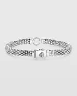 Image 3 of 5: LAGOS Sterling Silver Rope Bracelet with Diamonds, 6mm