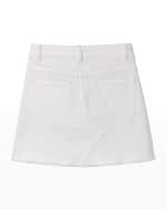 Image 2 of 2: DL1961 Jenny Raw-Edge Mini Skirt, Size 7-18
