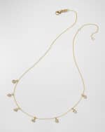 Image 4 of 5: Roberto Coin 18k 7-Station Diamond Dangle Necklace