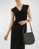 Image 2 of 5: Valextra Saffiano Weekend Hobo Bag