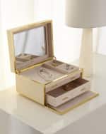 Image 1 of 5: AERIN Luxe Faux Shagreen Jewelry Box