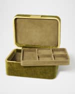 Image 4 of 4: AERIN Beauvais Velvet Jewelry Box
