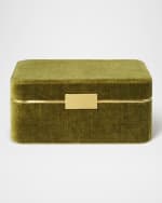 Image 1 of 4: AERIN Beauvais Velvet Jewelry Box