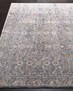 Image 2 of 3: Lauren Ralph Lauren Belvoir Light Blue Power-Loomed Rug, 2' x 10'