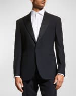 Image 4 of 5: Ralph Lauren Purple Label Men's Barathea Solid Wool Tuxedo