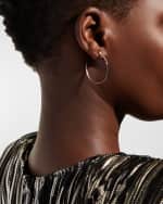 Image 5 of 5: LANA 14k Diamond Sunrise Hoop Earrings