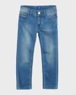 Image 1 of 2: Stefano Ricci Kids' Denim Sport Trousers, Size 6-12