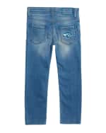 Image 2 of 2: Stefano Ricci Kids' Denim Sport Trousers, Size 6-12
