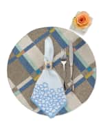 Image 2 of 2: Joanna Buchanan Hydrangea Embroidered Dinner Napkins, Set of 2