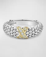 Image 4 of 5: LAGOS Embrace Diamond-X Ring w/ 18k Gold