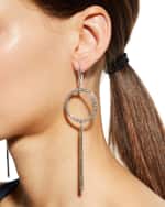 Image 2 of 4: LAGOS Enso Circle & Linear Drop Earrings
