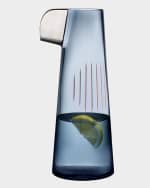 Image 2 of 2: NUDE Parrot Carafe, Steel Blue/Pink