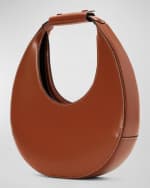 Image 2 of 6: STAUD Moon Leather Hobo Bag