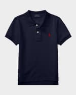 Image 1 of 3: Ralph Lauren Childrenswear Boy's Short-Sleeve Logo Embroidery Polo Shirt, Size 2-7