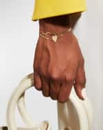 Image 5 of 5: LANA 14k Diamond Initial Bracelet.