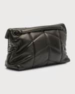 Image 4 of 6: Saint Laurent Lou Puffer Small YSL Shoulder Bag in Quilted Leather