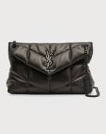 Image 1 of 6: Saint Laurent Lou Puffer Small YSL Shoulder Bag in Quilted Leather