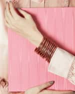 Image 3 of 6: BuDhaGirl Rose Gold All-Weather Bangles, Size S-L, Set of 9