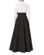 Image 3 of 5: Carolina Herrera Icon Two-Tone Trench Gown