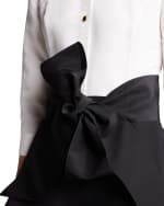 Image 5 of 5: Carolina Herrera Icon Two-Tone Trench Gown